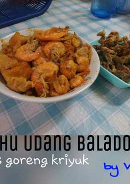 Cakwe udang tahu balado