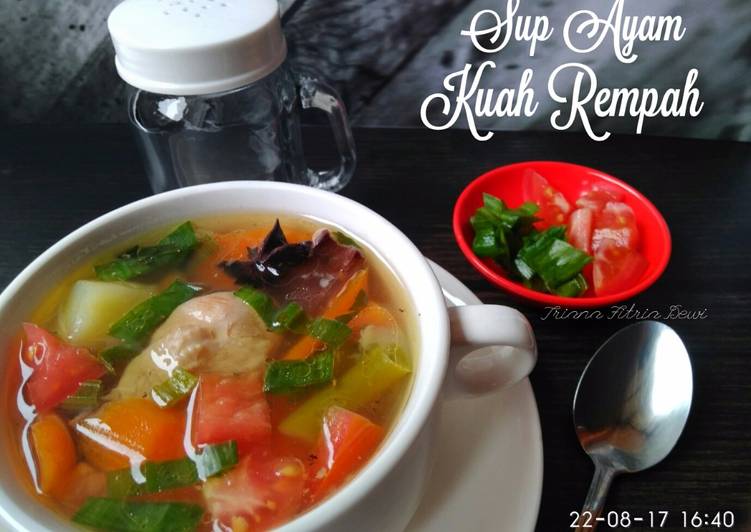 resep masakan Sup Ayam Kuah Rempah