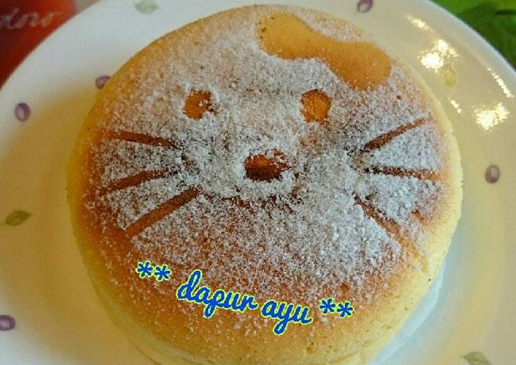 resep masakan Japanese cotton cheesecake hello kitty ??ala **dapur ayu**