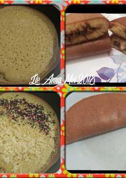 Martabak Terang Bulan versi Teflon (plus tips anti gagal)