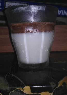 Puding susu fla coklat