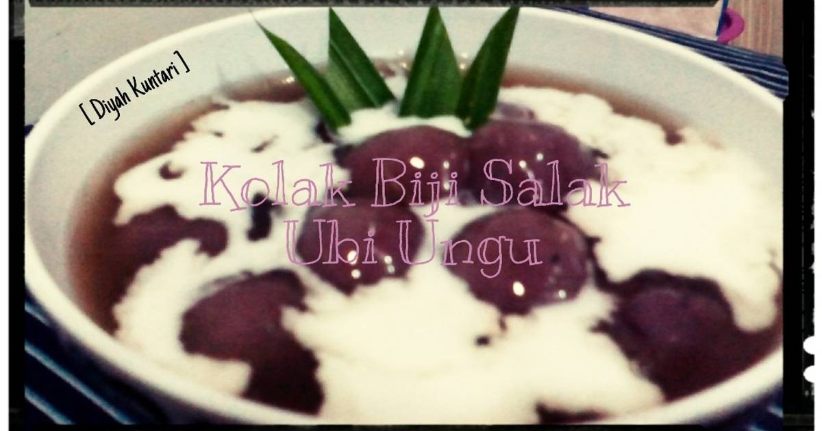 Resep Kolak Biji Salak Ubi Ungu