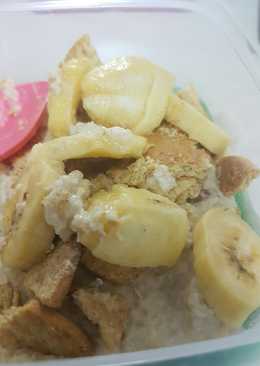 Banana oatmeal biskuit gandum