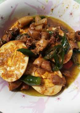 Cumi Telur Kecap Pedas