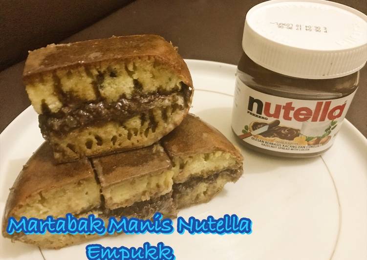 cara membuat Martabak Manis Nutella Teflon anti gagal