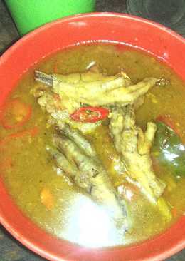 Ceker tulang lunak masak pedas