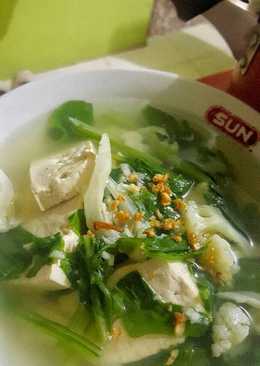 Soup Cah Sawi Tahu Putih