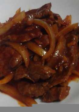 17.Daging sapi masak bawang bombai #BikinRamadanBerkesan