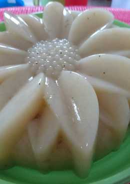 Puding pisang susu