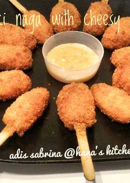 Kaki Naga with cheesy sauce