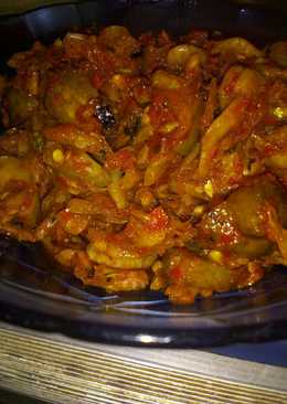 Balado jengkol udang kering