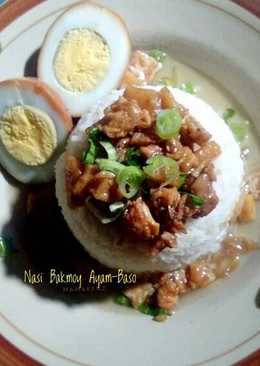 Nasi Bakmoy ayam baso