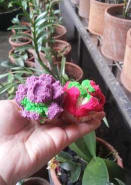 Bolu kukus rainbow merekah ala bundadari