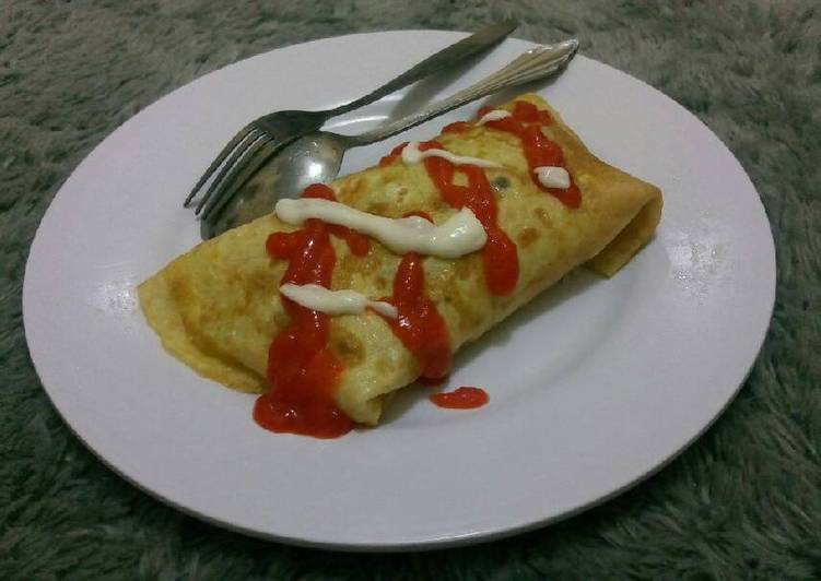 bahan dan cara membuat Omurice