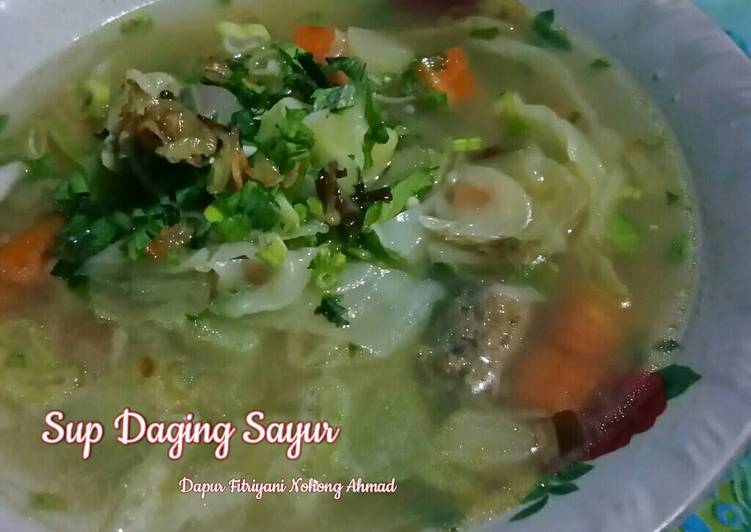 gambar untuk resep makanan Sup Daging Sayur ala Dapur Fitri #KitaBerbagi