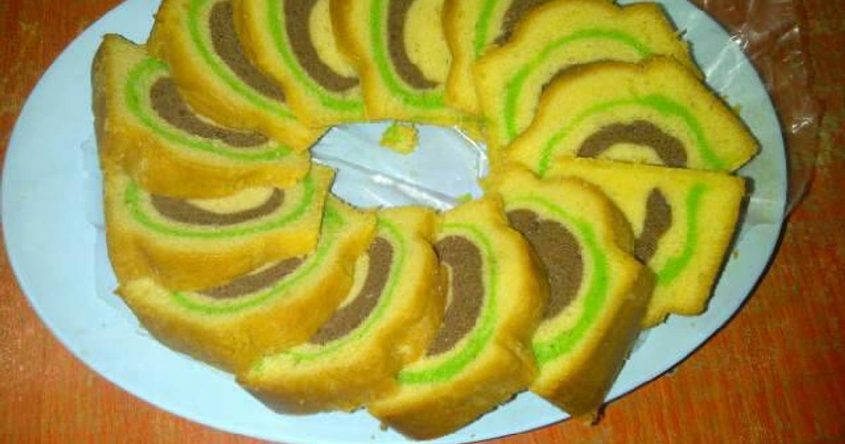 Resep Cake Pandan Coklat Resep Cake Pandan Coklat