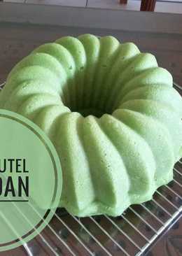 Cake Putih Telur-Pandan (Kukus)