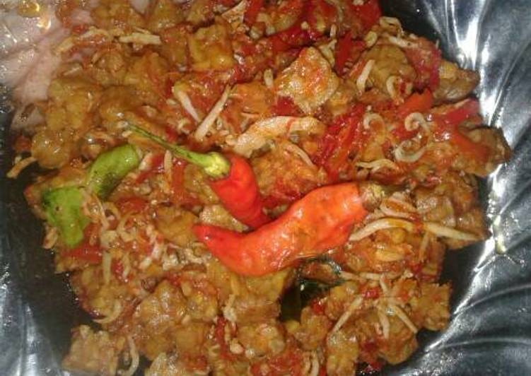 resep masakan Sambalado tempe+teri nasi??