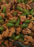 Tumis buncis tempe ayam