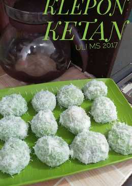 Klepon ketan tanpa kapur sirih