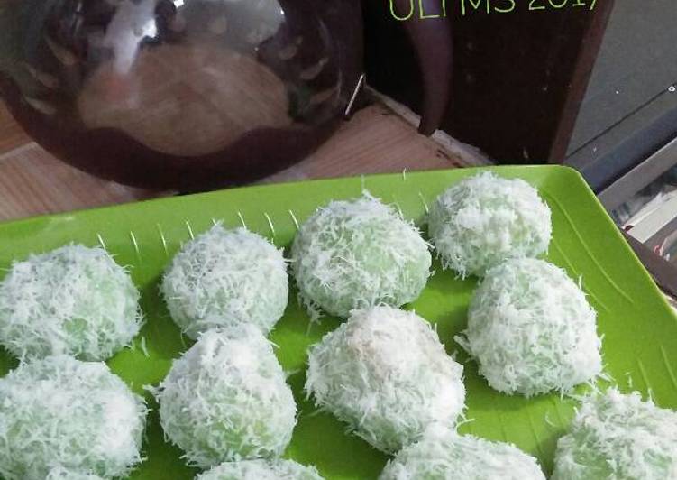 resep lengkap untuk Klepon ketan tanpa kapur sirih