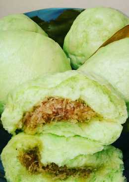 Bakpao pandan isi unti kelapa