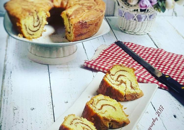 resep makanan Classic Marble ButterCake