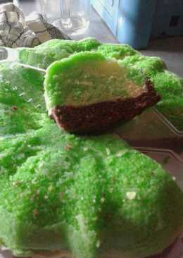 Brownis kukus pandan coklat