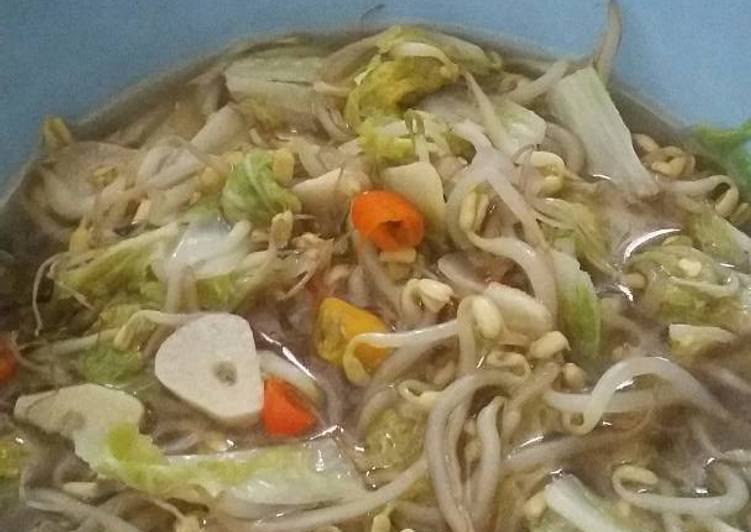 Resep Ca sawi putih tauge