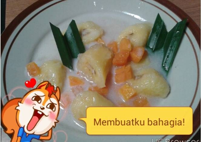 Resep kolak  ubi  pisang  rasa durian oleh erika nelfhiasis 