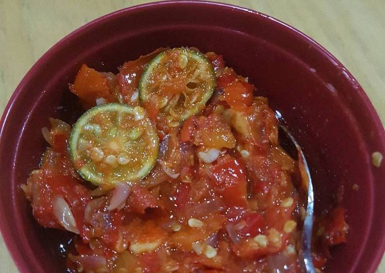 cara membuat Sambal bawang limo