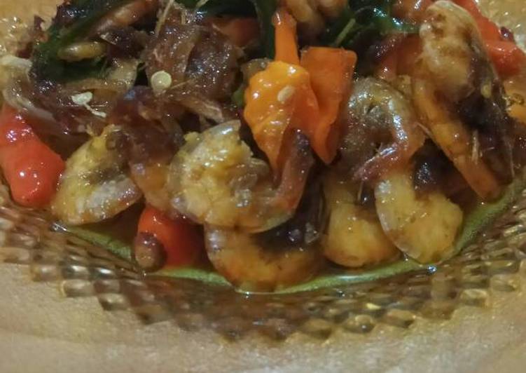 resep Udang tumis pete