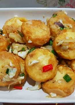 Salted Egg Tofu (Tofu Saus Telur Asin)