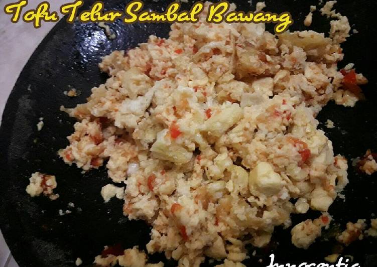 gambar untuk cara membuat Tofu Telur Sambal Bawang