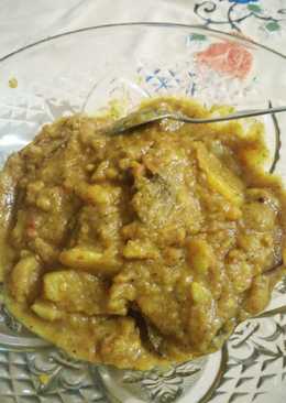 Kentang daging kuah santan