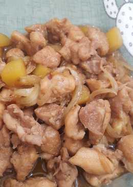 Chicken teriyaki with potato