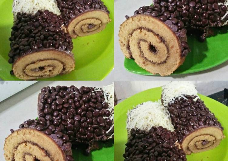 resep Mocha Swiss Roll