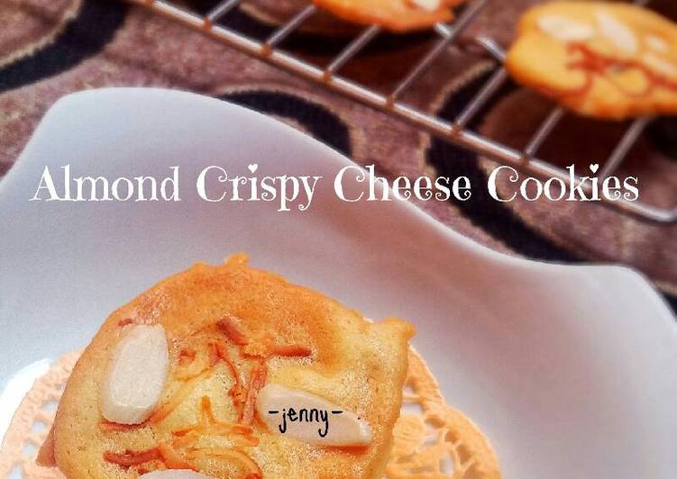 cara membuat Almond Crispy Cheese Cookies