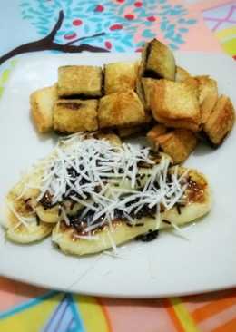 Roti dan Pisang Bakar Coklat Keju