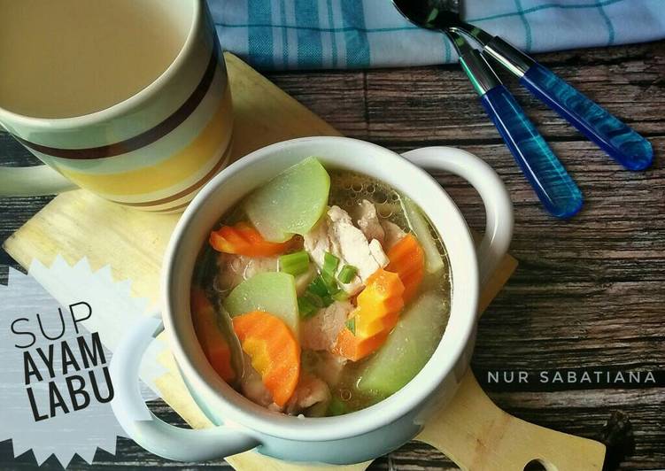 gambar untuk resep Sup Ayam Labu #pr_recookmasakanberkuah