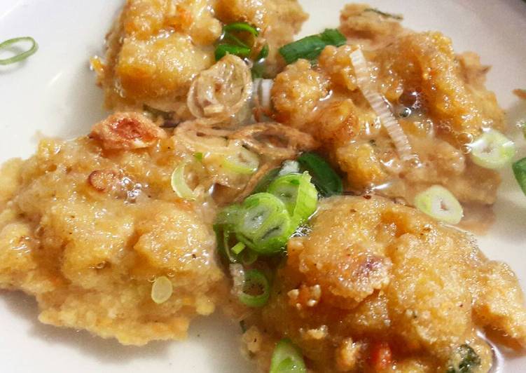 resep Gimbal Tahu Kuah