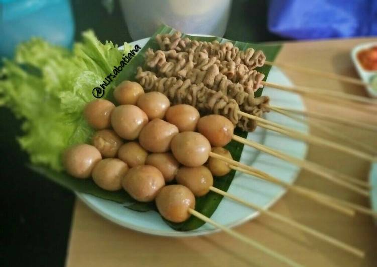 Resep Sate telur puyuh dan usus ayam Oleh Nur Sabatiana