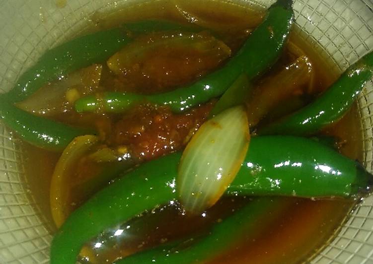 Ase Cabe (Semur Cabe Ijo) recipe main photo