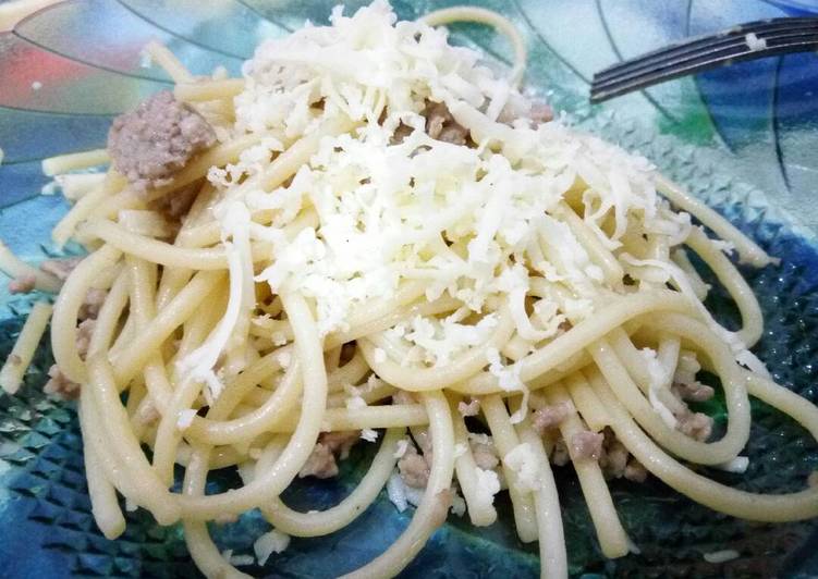 resep Spagetti oglio olio simple