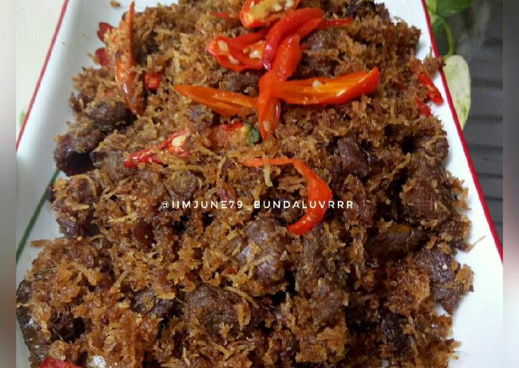 gambar untuk resep Serundeng Daging Sapi pedas manis gurih