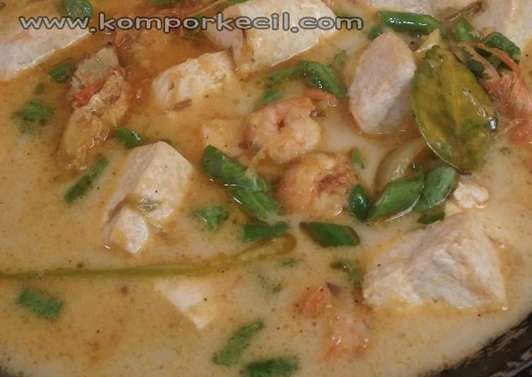 resep makanan Gulai Tahu + Udang + Buncis - Menu Praktis Hybrid LaukSayur