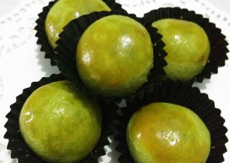 resep lengkap untuk Nastar Greentea