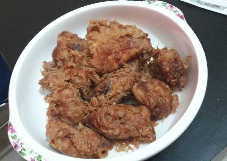 cara membuat Ayam goreng telur bumbu