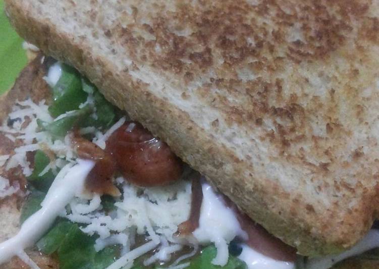 resep Sandwich BBQ simple praktis tis tis