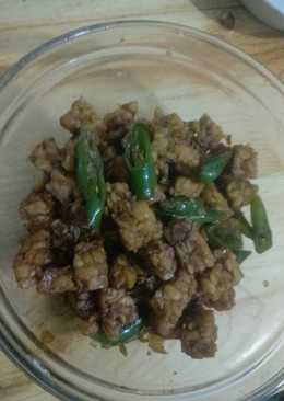 Tempe orek cabe hijau